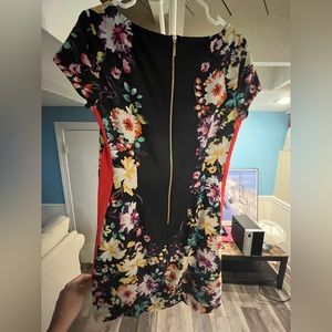 Eliza J Women’s Dress Black with Flowers